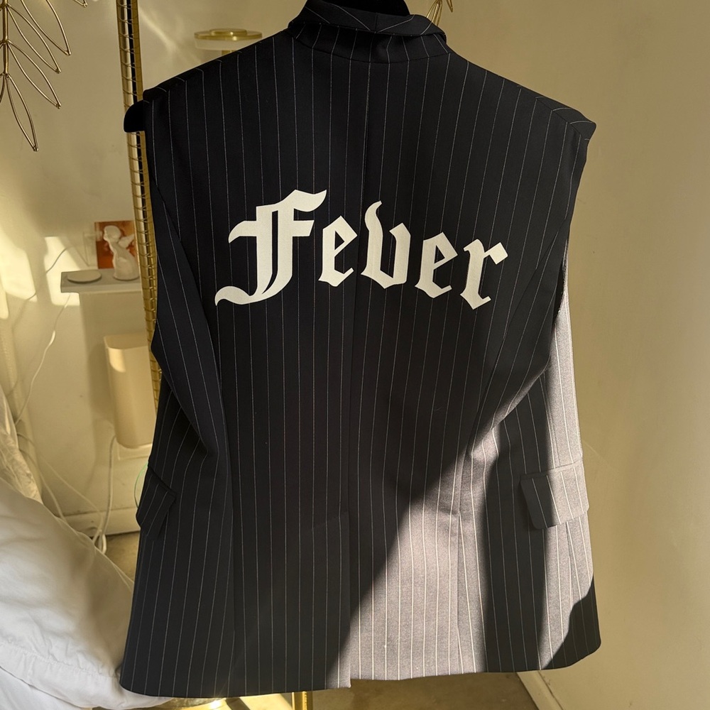 Zadig & Voltaire FEVER vest Black Pinstripe Vest. BRAND NEW.